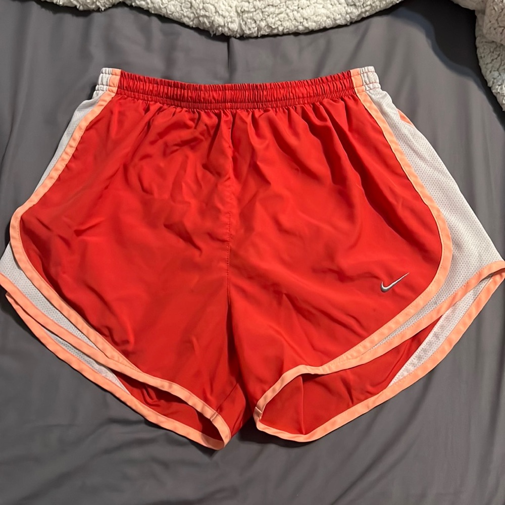 Pink / red small Nike athletic shorts